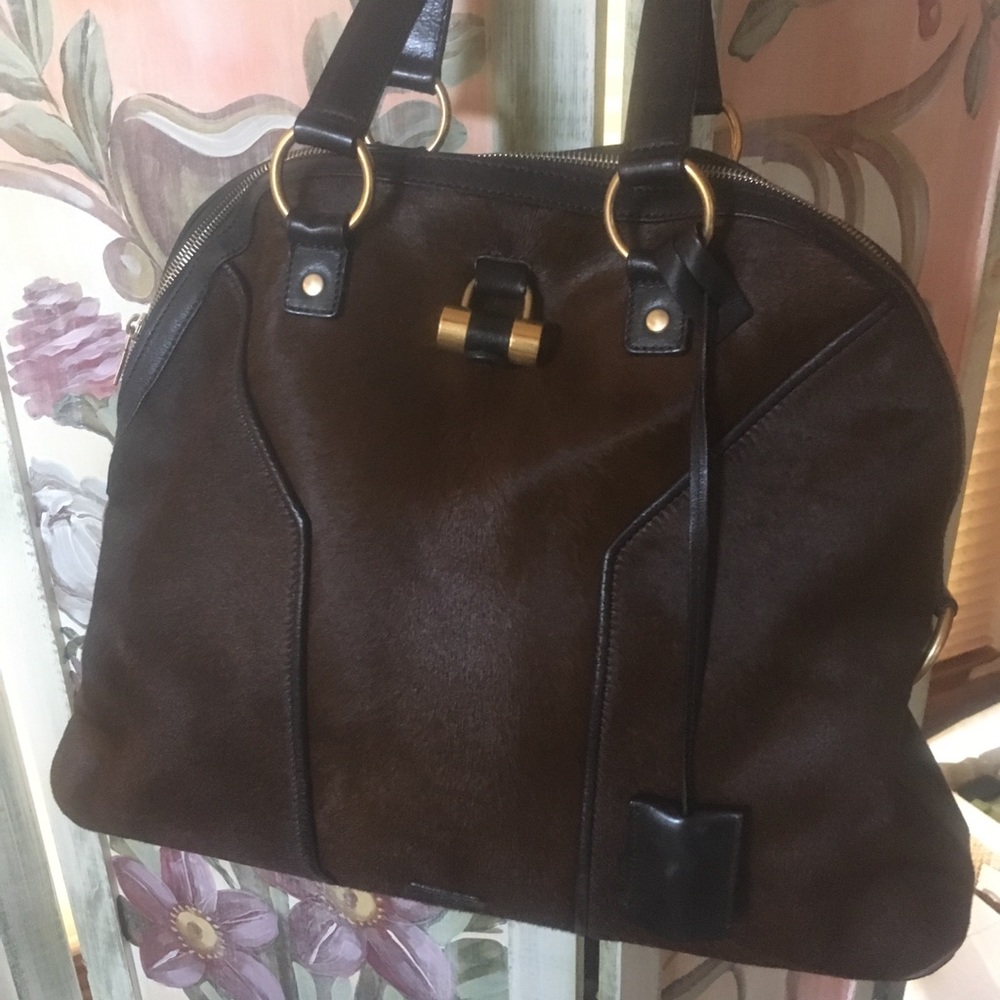 YSL pony satchel